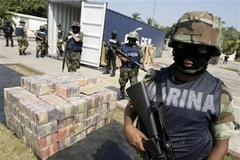 Bắt giữ một vụ vận chuyển ma túy ở Mexico. (Nguồn: Reuters)