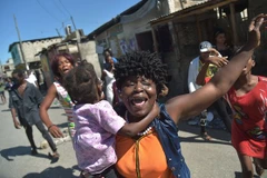 Biểu tình phản đối kết quả bầu cử ở Haiti. (Nguồn: AFP) 