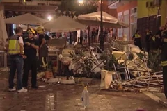 Hiện trường vụ nổ. (Nguồn: Sky News)