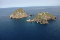 Đảo Dokdo theo cách gọi của Hàn Quốc, trong khi Nhật Bản cũng tuyên bố chủ quyền và gọi là Takeshima. (Nguồn: The Japan Daily Press)