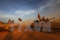 Lực lượng Iraq giành quyền kiểm soát một địa điểm ở làng Jarif, cách thành phố Mosul 45km về phía Nam. (Nguồn: AFP/TTXVN)