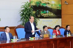 Phó Thủ tướng Thường trực Chính phủ Trương Hòa Bình phát biểu ý kiến. (Ảnh: Doãn Tấn/TTXVN)