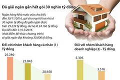 [Infographics] Gói 30.000 tỷ đồng đã được giải ngân gần hết