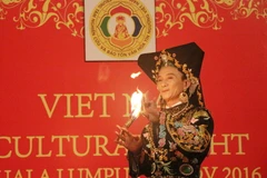 Trình diễn tín ngưỡng thờ Mẫu của người Việt. (Ảnh: Hoàng Nhương/TTXVN)