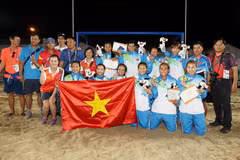 Đoàn chủ nhà Việt Nam đứng vị trí số 1 với thành tích 52 huy chương vàng, 44 huy chương bạc và 43 huy chương đồng tại ABG 5. (Nguồn: TTXVN)