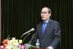 Chủ tịch Ủy ban Trung ương Mặt trận Tổ quốc Việt Nam Nguyễn Thiện Nhân. (Ảnh: Nguyễn Dân/TTXVN)