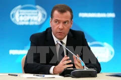 Thủ tướng Nga Dmitry Medvedev. (Nguồn: AFP/TTXVN)