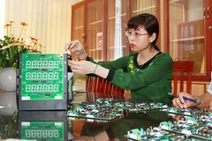 Bà Đỗ Ngọc Thanh Phương, Chi cục trưởng Chi cục tiêu chuẩn-đo lường và chất lượng (thuộc Sở Khoa học và Công nghiệp Đồng Nai được trao Giải thưởng Phụ nữ Việt Nam năm 2016. (Nguồn: Báo Đồng Nai)