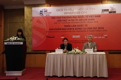 Họp báo thông tin về hội chợ. (Ảnh: Khánh Vân/Vietnam+)