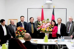 Ban Chấp hành Hội Đức-Việt. (Ảnh: Mạnh Hùng/Vietnam+)