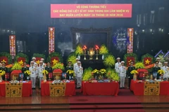 Quang cảnh lễ tang. (Ảnh: An Hiếu/TTXVN)