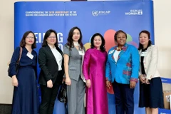 Các đại biểu tham dự Hội nghị Bộ trưởng Khu vực châu Á-Thái Bình Dương đánh giá 30 năm thực hiện Tuyên bố và Cương lĩnh hành động Bắc Kinh.