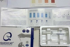 Một bộ sản phẩm que thử phát hiện ung thư được rao bán tràn lan trên mạng.