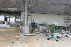 Một số hạng mục tại Bệnh viện Hữu Nghị Việt Đức cơ sở 2 đang hoàn thiện. (Ảnh: PV/Vietnam+)