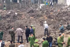 Hiện trường vụ nổ. (Ảnh: PV/Vietnam+)