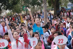 Học sinh hào hứng tham các cuộc thi. (Ảnh: CTV)