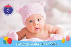 Giao diện dự án sổ tiêm chủng cho trẻ tại Zalo. (Ảnh chụp màn hình)