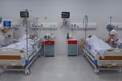 Chăm sóc cho bệnh nhân. (Ảnh: Vietnam+)