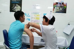 Bệnh viện Bạch Mai đang quản lý ngoại trú khoảng 1.010 bệnh nhân viêm gan đến khám, xét nghiệm. (Ảnh: Dương Ngọc/TTXVN