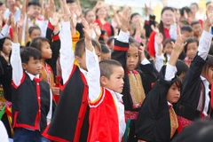 Chương trình sữa học đường được triển khai ở nhiều trường học. (Ảnh: CTV)