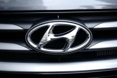 Logo của hãng xe Hyundai. (Ảnh: EPA/TTXVN)