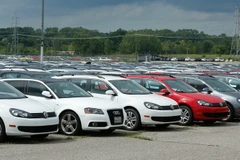 Các mẫu xe Volkswagen. (Ảnh: AFP/TTXVN)