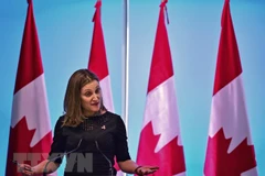 Ngoại trưởng Canada Chrystia Freeland. (Ảnh: AFP/TTXVN)