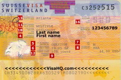 Visa Thụy Sĩ. (Nguồn: schengenvisa.com)