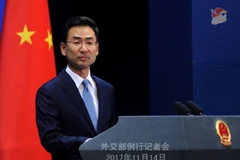 Người phát ngôn Bộ Ngoại giao Trung Quốc Cảnh Sảng. (Ảnh: AFP/TTXVN)