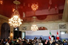 Tổng thống Iran Hassan Rouhani trong chuyến thăm chính thức tại Bern, Thụy Sĩ, ngày 3/7. (Nguồn: Reuters)