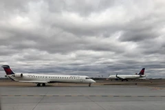 Máy bay của hãng hàng không Delta Airlines. (Ảnh: AFP/TTXVN)