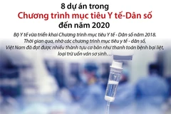 Tám dự án trong Chương trình mục tiêu Y tế-Dân số đến năm 2020 