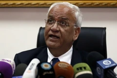 Tổng Thư ký Tổ chức Giải phóng Palestine (PLO) Saeb Erekat. (Ảnh: AFP/TTXVN)