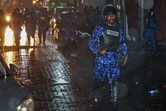 Cảnh sát ở thủ đô Male của Maldives. (Nguồn: ndt/PTI)