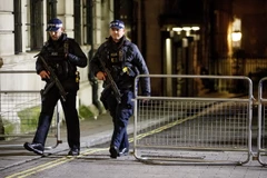 Cảnh sát tuần tra. (Ảnh: AFP/TTXVN) 