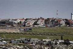 Quang cảnh khu định cư Adam của Israel gần thành phố Ramallah, Bờ Tây. (Ảnh: AFP/TTXVN)