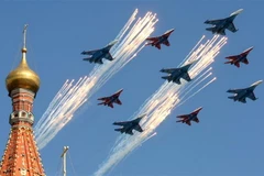 Máy bay Su-27 và MiG-29 của Nga. (Ảnh: AFP/TTXVN)