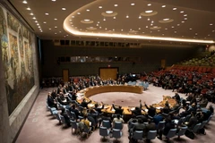 Một phiên họp của Hội đồng Bảo an Liên hợp quốc ở New York, Mỹ. (Ảnh: AFP/TTXVN)
