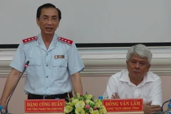 Ông Đặng Công Huẩn, Phó Tổng Thanh tra Chính phủ phát biểu tại buổi công bố. (Ảnh: Thanh Hòa/TTXVN)