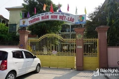 Trường mầm non nơi xảy ra sự việc. (Nguồn: baonghean.vn)