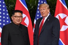 Tổng thống Mỹ Donald Trump và nhà lãnh đạo Triều Tiên Kim Jong-un. (Nguồn: AFP/TTXVN)