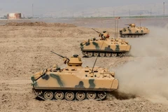 Xe quân sự Thổ Nhĩ Kỳ. (Ảnh: AFP/TTXVN)