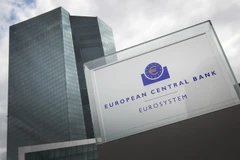 Trụ sở Ngân hàng Trung ương châu Âu (ECB) ở Frankfurt/Main của Đức. (Ảnh: AFP/TTXVN)
