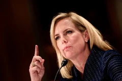 Bộ trưởng An Ninh Nội địa Mỹ Kirstjen Nielsen. (Ảnh: AFP/TTXVN)
