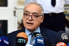 Người đứng đầu Phái bộ hỗ trợ của L​iên hượp quốc tại Libya (UNSMIL) Ghassan Salame. (Nguồn: AFP/TTXVN)
