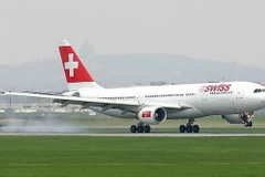 Máy bay của Swissair. (Nguồn: APS)