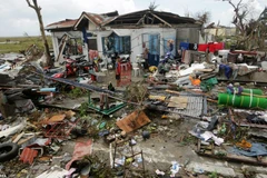 Sức tàn phá khủng khiếp của cơn bão Haiyan tại Philippines. (Nguồn: dailymail)