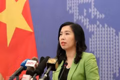 Người Phát ngôn Bộ Ngoại giao Lê Thị Thu Hằng. (Ảnh: Văn Điệp/TTXVN)