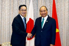 Thủ tướng Nguyễn Xuân Phúc tiếp ông Kakinoki Masumi, Chủ tịch kiêm Tổng Giám đốc Tập đoàn Marubeni. (Ảnh: Thống Nhất/TTXVN)