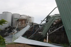 Hiện trường vụ nổ. (Ảnh: Nguyễn Văn Việt/TTXVN)